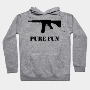 Pure Fun (Gun Lover / Sport Shooter / Black) Hoodie